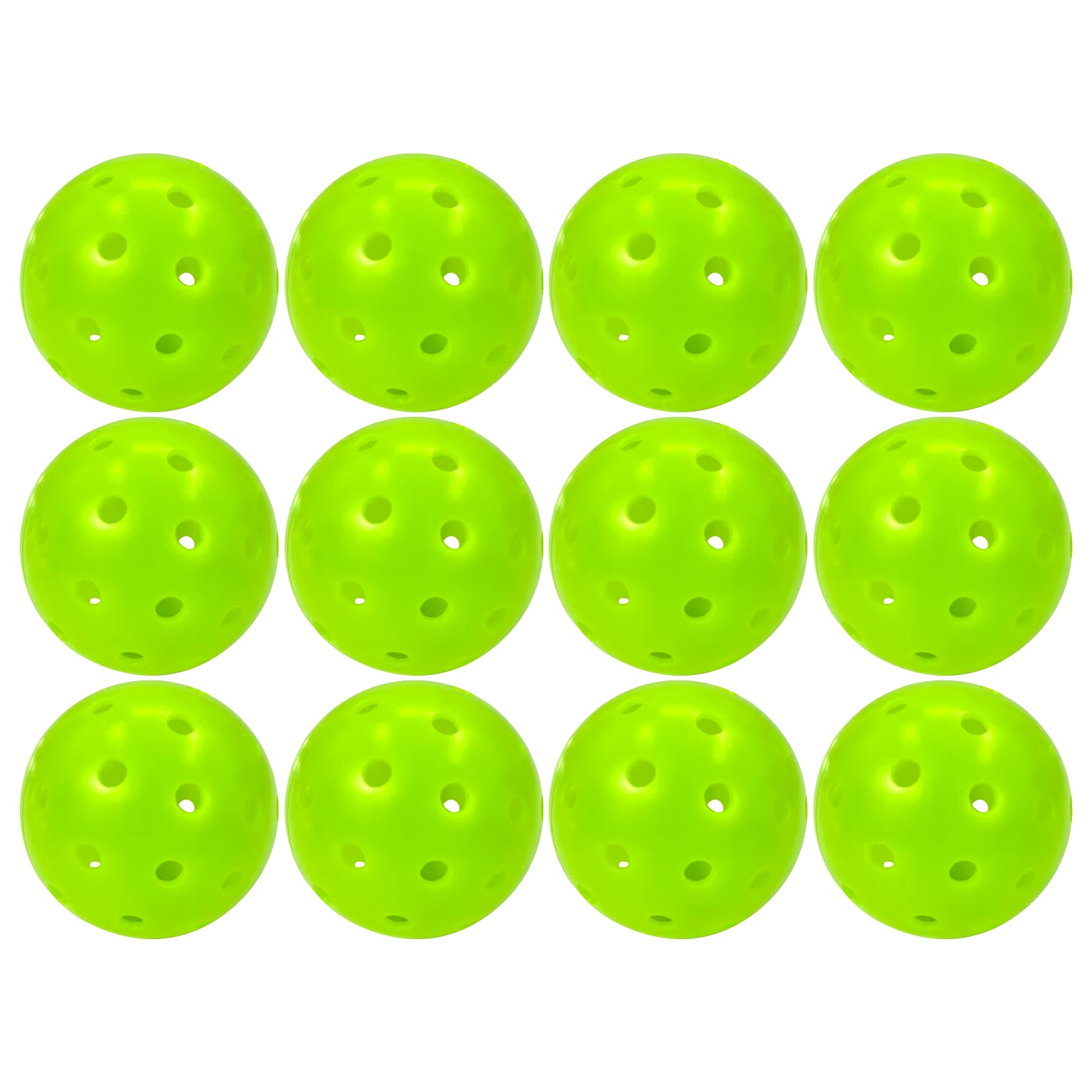 Juciao Competition Ball 40 Hole Outdoor Pickleball Balls Lime Green Pickleballs High Bounce True Flight, Durable