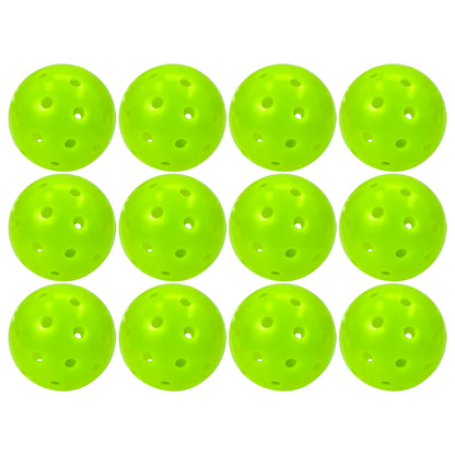 Juciao Competition Ball 40 Hole Outdoor Pickleball Balls Lime Green Pickleballs High Bounce True Flight, Durable