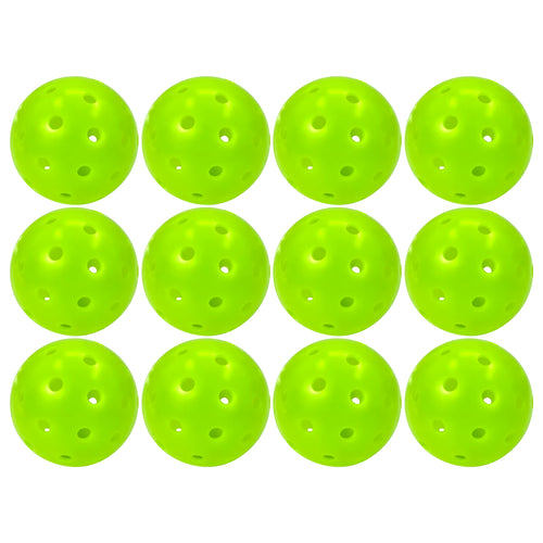 Juciao Competition Ball 40 Hole Outdoor Pickleball Balls Lime Green Pickleballs High Bounce True Flight, Durable