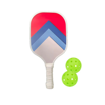 Pickleball Paddles Set Fiberglass Surface Non-Slip Grip Durable Lightweight Pop Tennis Sports Accessory Traction and Stability