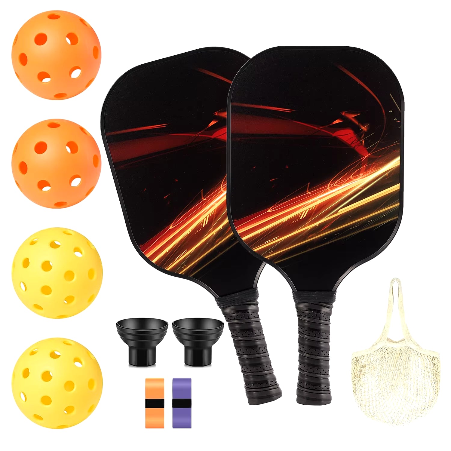 Pickleball Paddles USAPA Approved Graphite Pickleball Set Rackets Beach Tennis Sports Outdoor Pickleball Racquet Cricket Ball