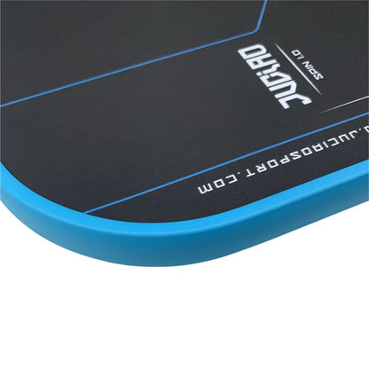 JUCIAO Thermoformed Unibody T700 Raw Carbon Fiber USAPA Approved Pickleball Paddle Spin Textured Surface with Foam Edge