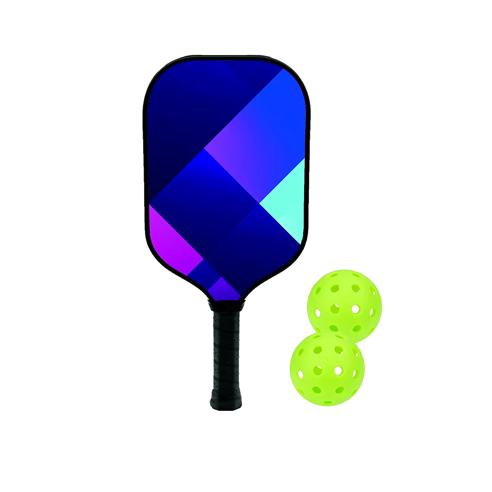 Pickleball Paddles Set Fiberglass Surface Non-Slip Grip Durable Lightweight Pop Tennis Sports Accessory Traction and Stability