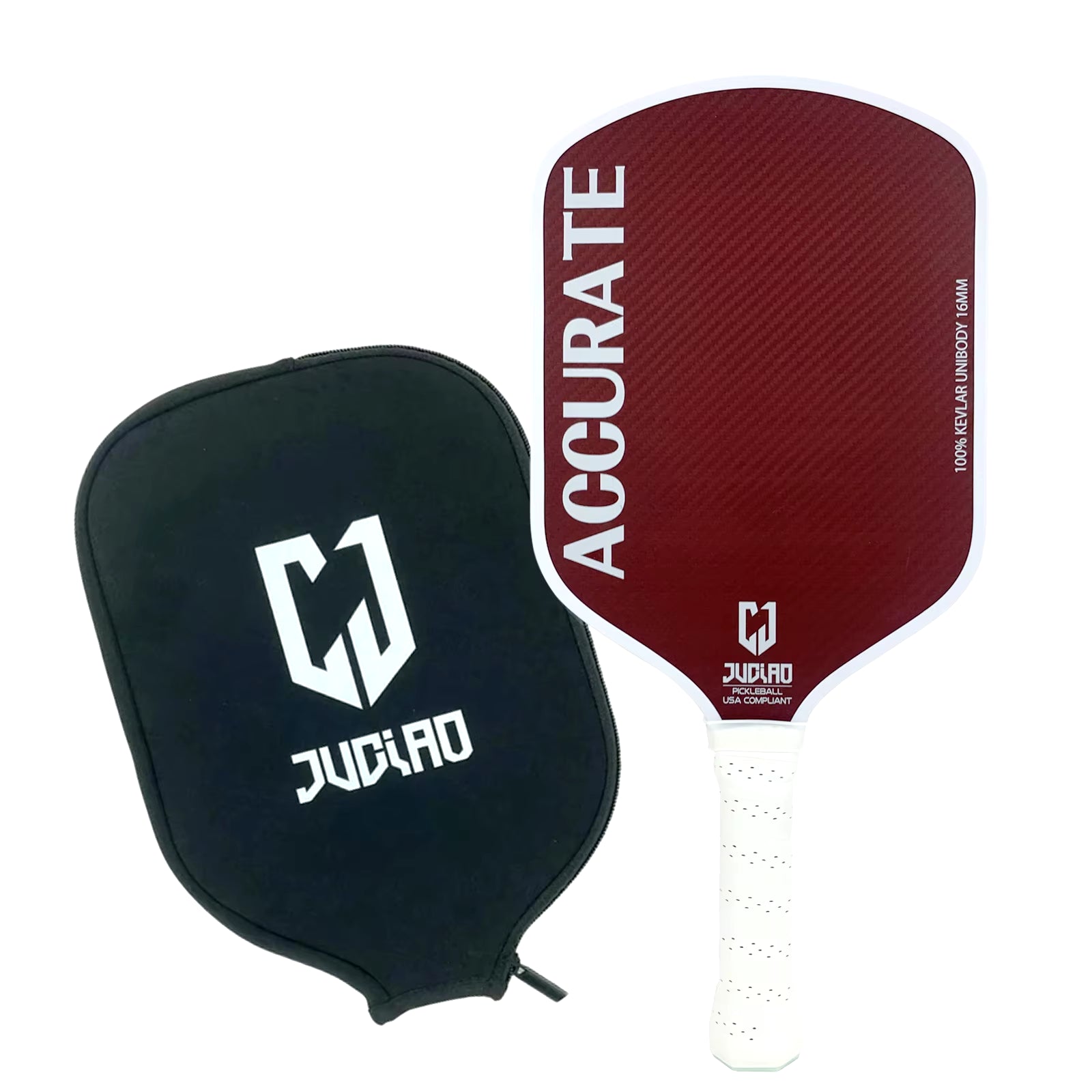 JUCIAO Thermoformed Unibody 100% Kevlar Pickleball Paddle with High Grit & Spin Surface 16MM Pickleball Racket