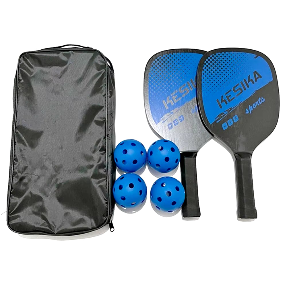 Pickleball Paddles Set Non-Slip Rackets Honeycomb Core 4 Balls Portable Racquet Cover Carrying Bag Kit Men Women Indoor Outdoor