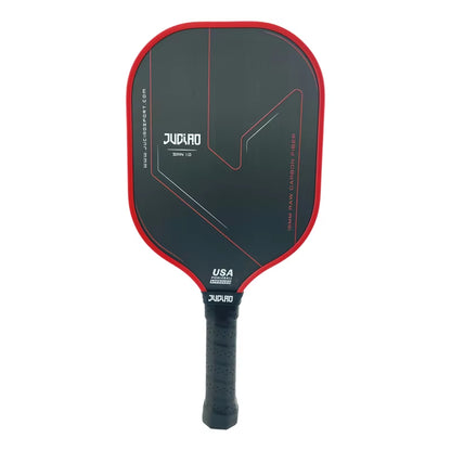 JUCIAO Thermoformed Unibody T700 Raw Carbon Fiber USAPA Approved Pickleball Paddle Spin Textured Surface with Foam Edge