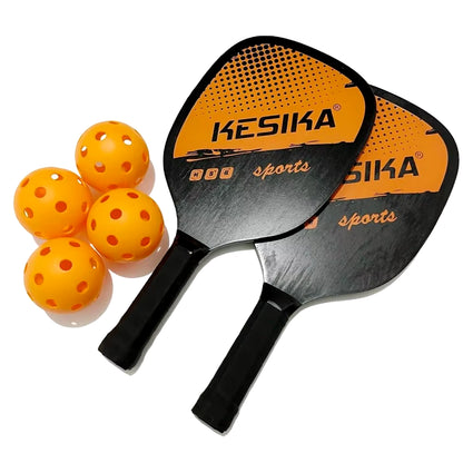 Pickleball Paddles Set Non-Slip Rackets Honeycomb Core 4 Balls Portable Racquet Cover Carrying Bag Kit Men Women Indoor Outdoor