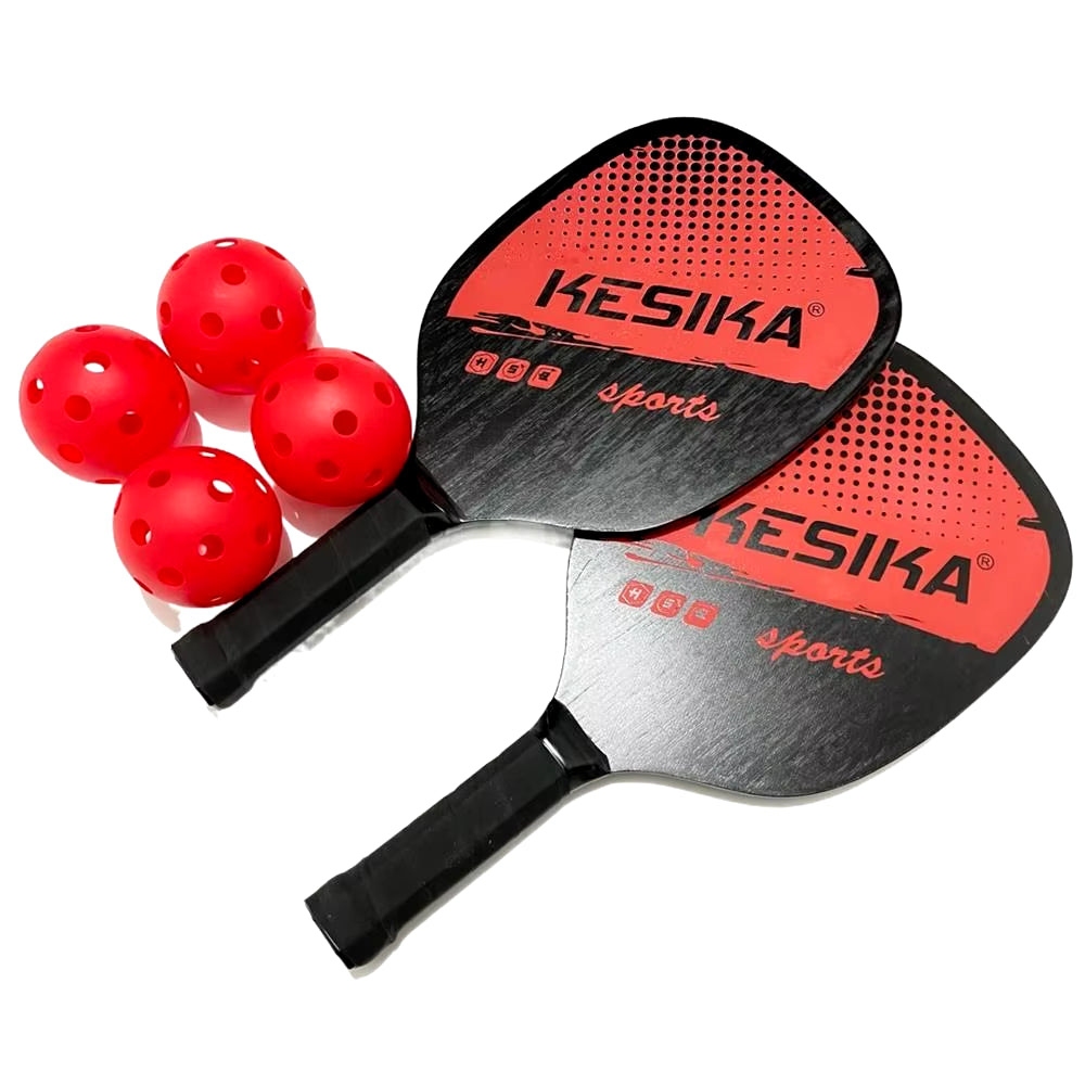 Pickleball Paddles Set Non-Slip Rackets Honeycomb Core 4 Balls Portable Racquet Cover Carrying Bag Kit Men Women Indoor Outdoor