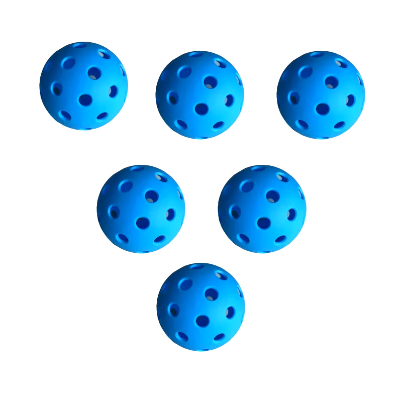 6Pcs Pickleball 40 Holes 74Mm Outdoor Colorful Pickleballs Durable Training and Entertainment Paddle Ball for Practice Sports