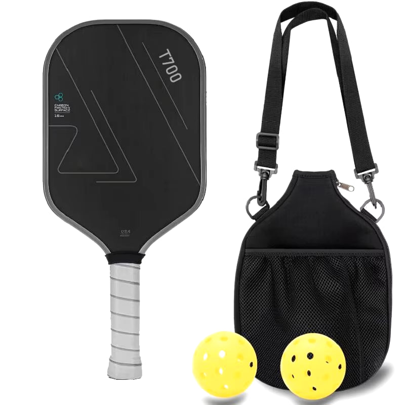 Pickleball Paddle T700 Carbon Fiber Frosted Surface 16MM Enhanced Sweet Spot&Control&Power Anti-Slip Grip USAPA Compliant