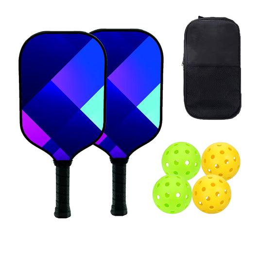 Pickleball Paddles USAPA Approved Set Rackets Thermoformed Lightweight Core 4 Balls Racquet Cover Carrying Bag Gift Outdoor