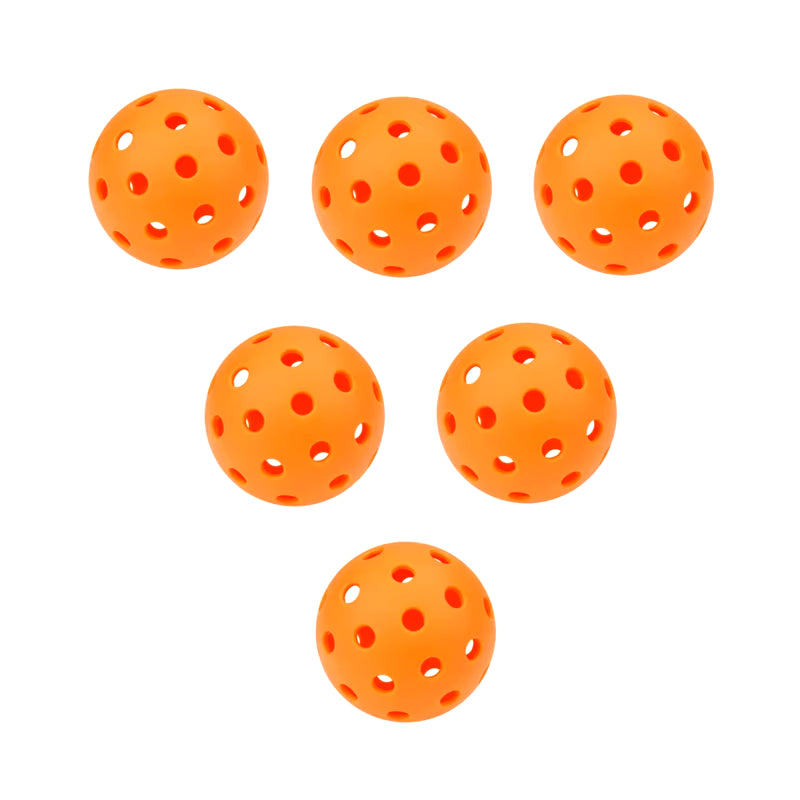 6Pcs Pickleball 40 Holes 74Mm Outdoor Colorful Pickleballs Durable Training and Entertainment Paddle Ball for Practice Sports