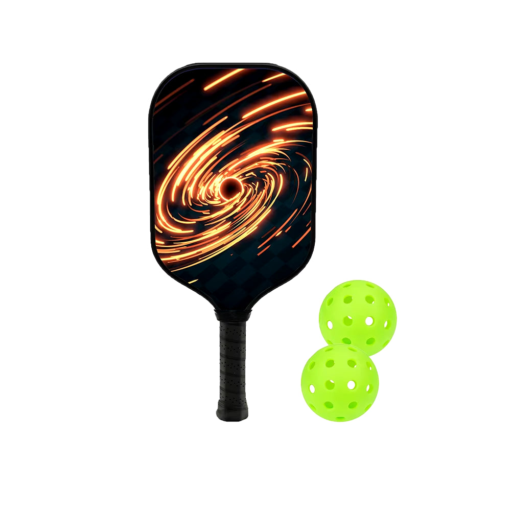 Pickleball Paddles Set Fiberglass Surface Non-Slip Grip Durable Lightweight Pop Tennis Sports Accessory Traction and Stability